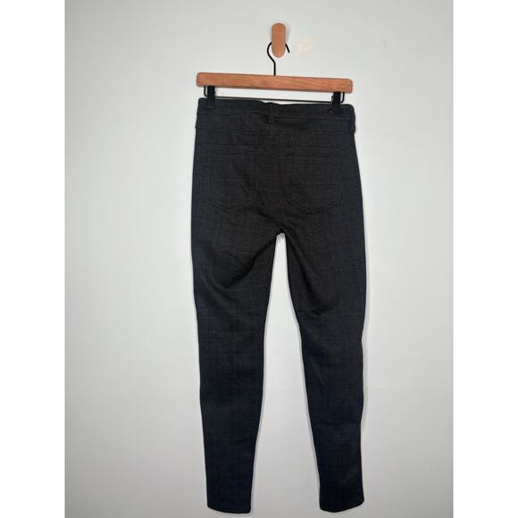 Liverpool Madonna Plaid Leggings Size 6 Black Grey Casual Stretch Jeggings - Picture 6 of 9